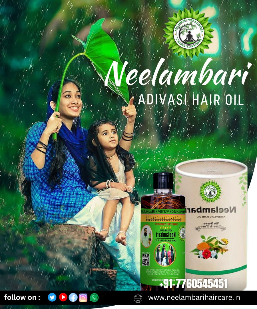 NEELAMBARI PURE AYURVED Adivasi Herbal Hair Oil with (4.9 ⭐⭐⭐⭐⭐ 21,345 REVIEWS) Globally